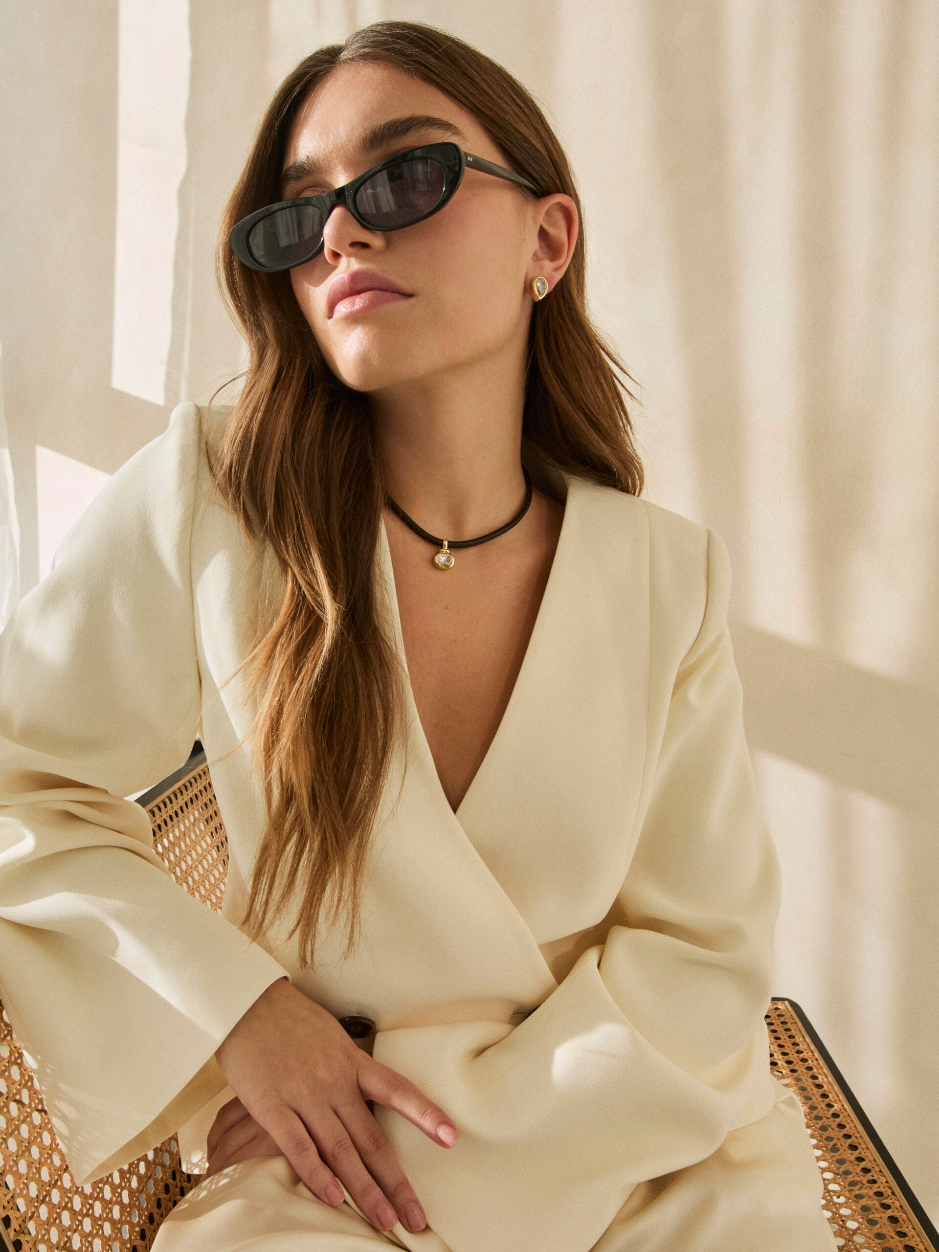 Pear Drop Studs CZ Earrings Talis Chains 