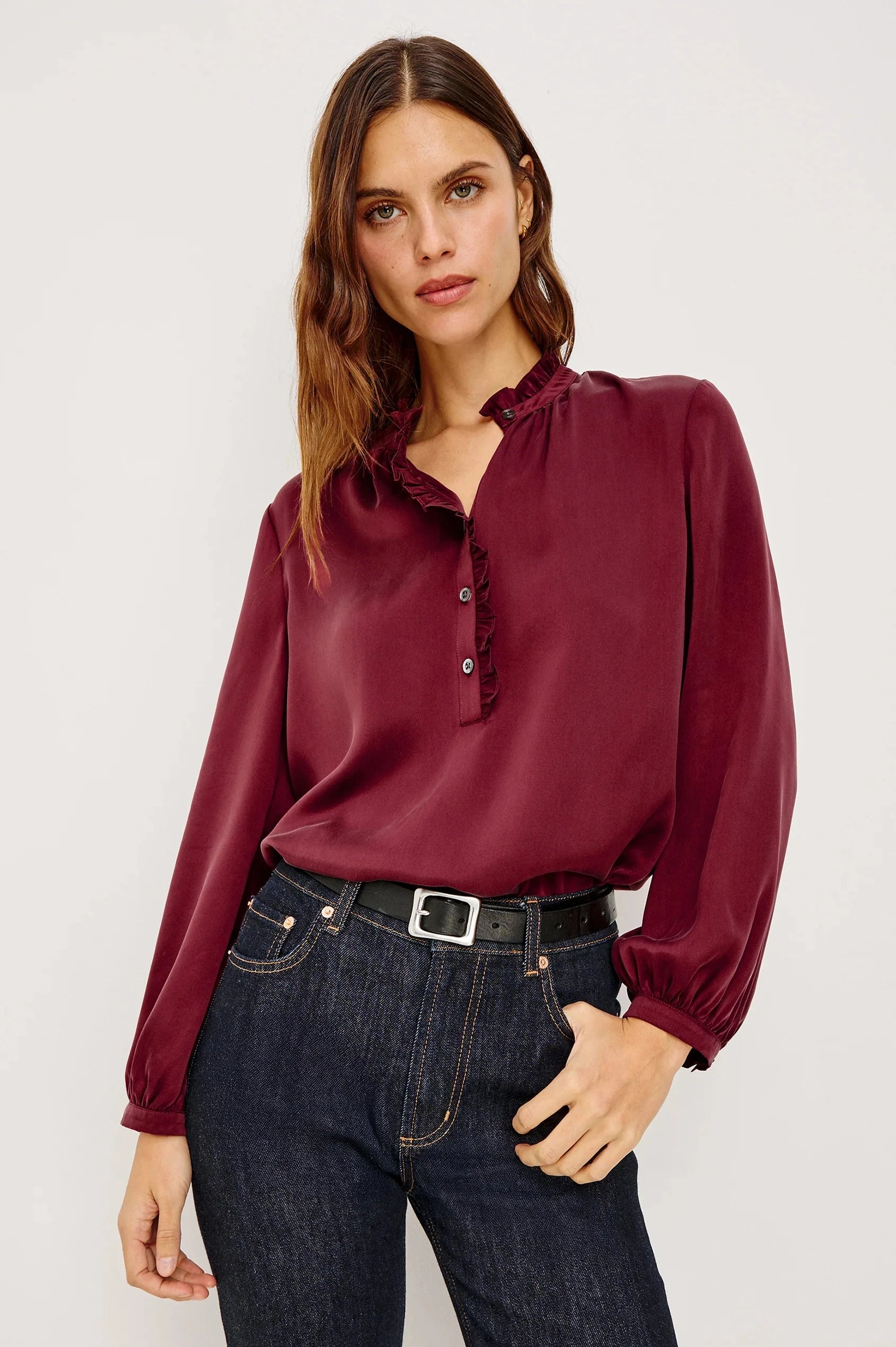 Sien Top Garnet Tops - Blouses Rails 