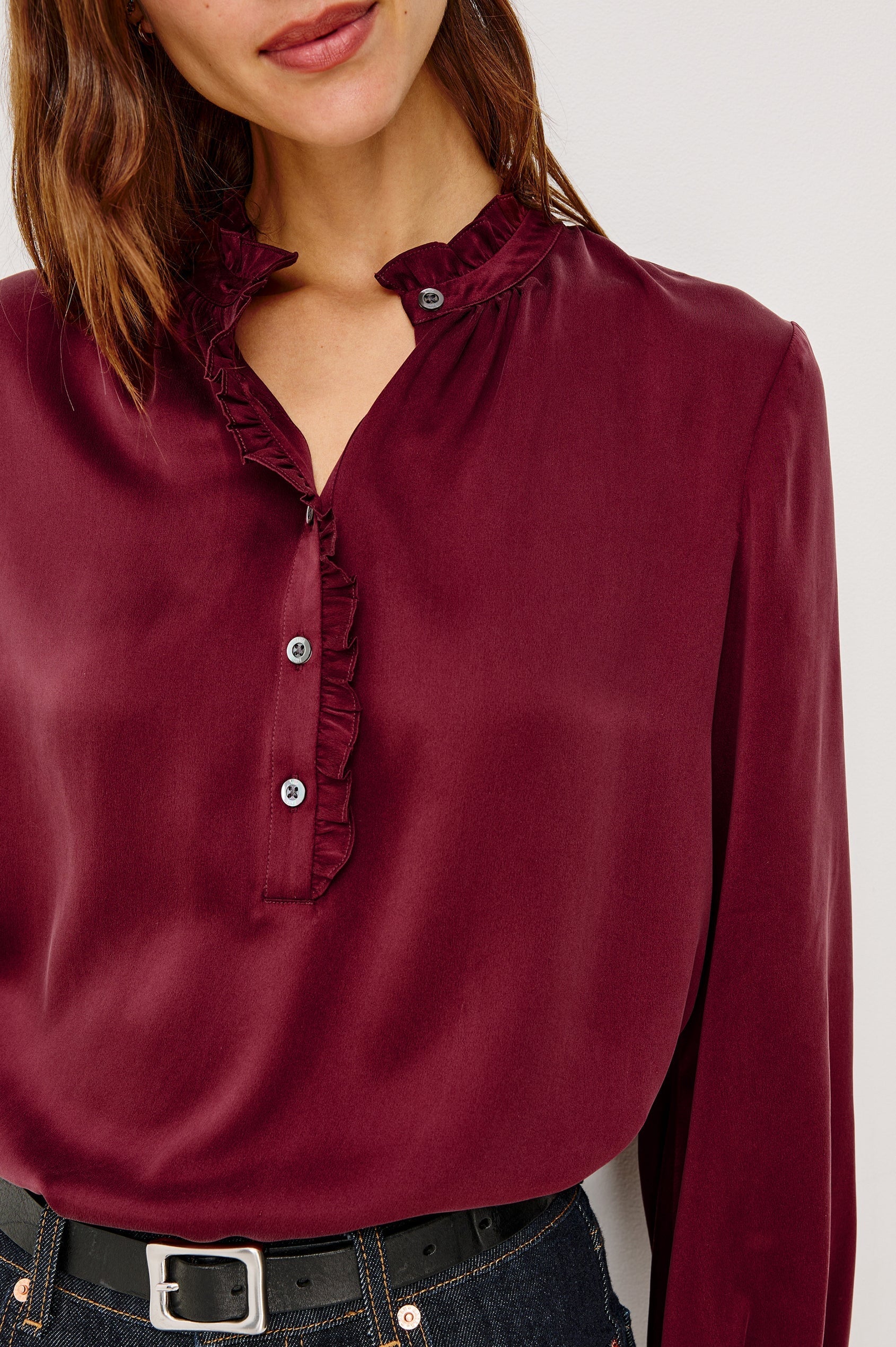 Sien Top Garnet Tops - Blouses Rails 