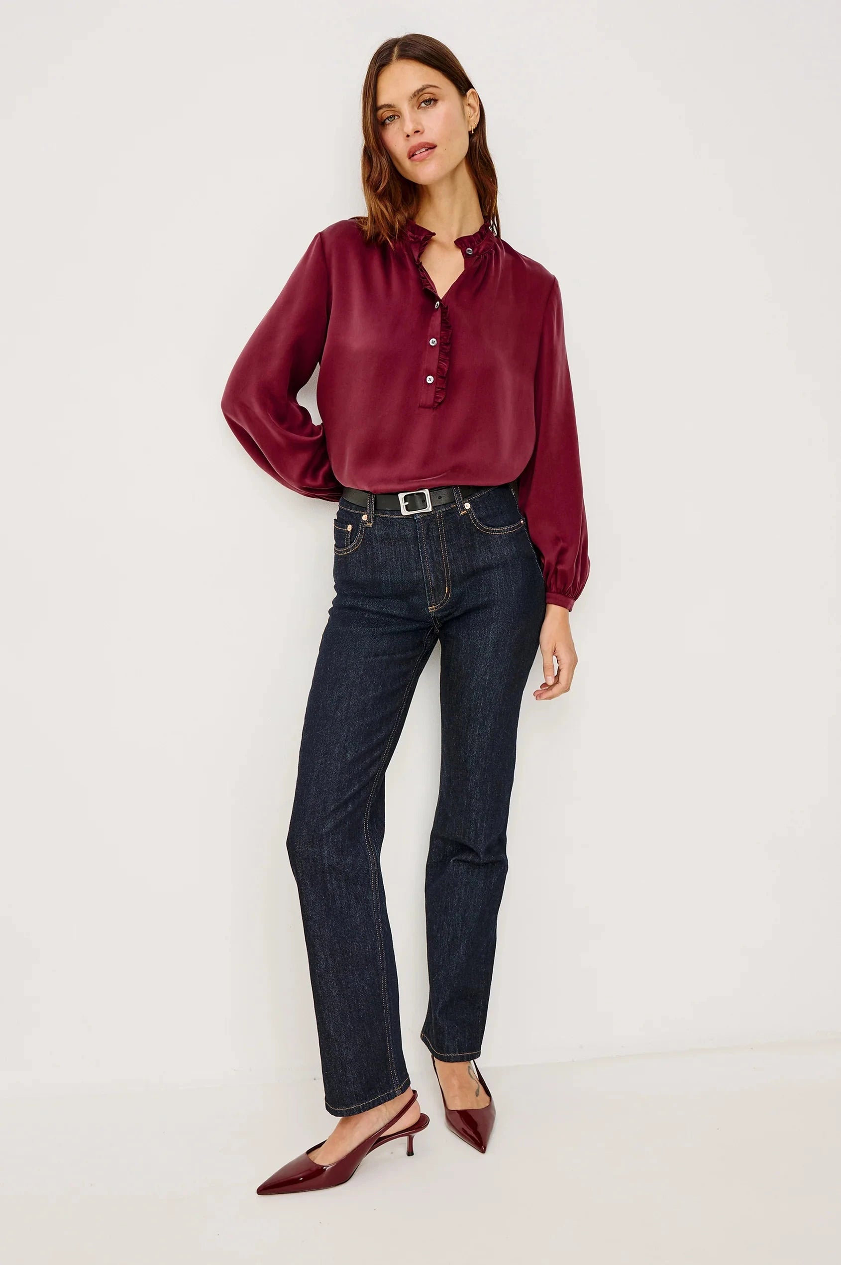 Sien Top Garnet Tops - Blouses Rails 