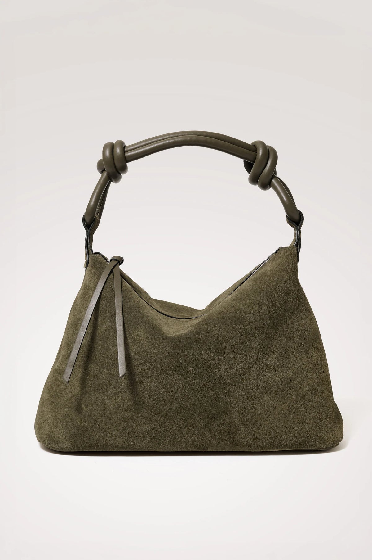 Siena Hobo Bag Olive Suede
