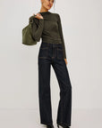 Siena Hobo Bag Olive Suede