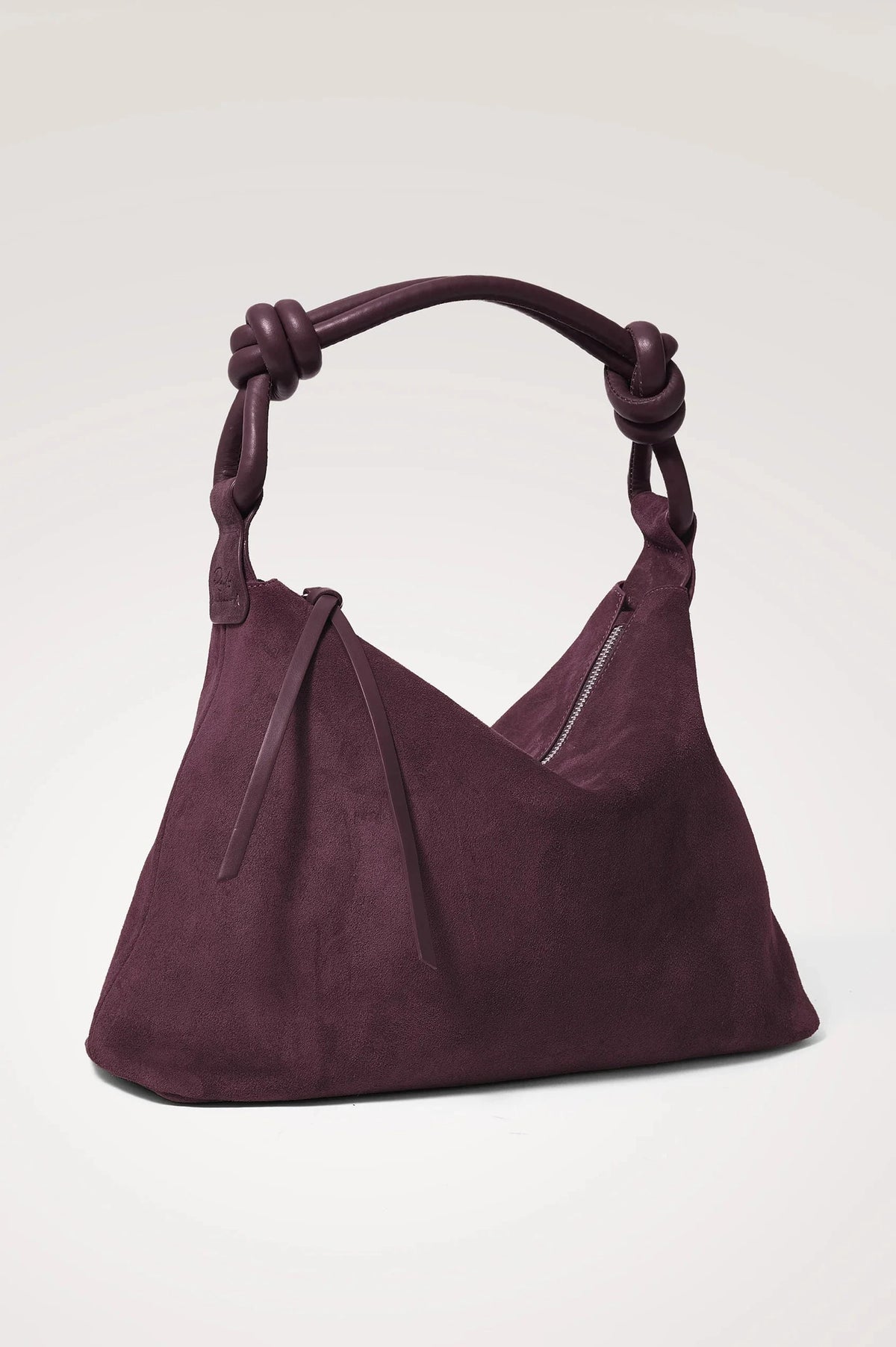Siena Hobo Bag Plum Suede