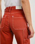 Silverado Carpenter Crop Terracotta Denim - Cropped & Ankle Rails 