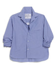 Silvio Untuckable Button Down Mini Blue Check Tops - Button Down Frank & Eileen 