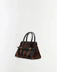 River Calf Hair Top Handle Bag Zebra Tote & Satchel Simkhai 