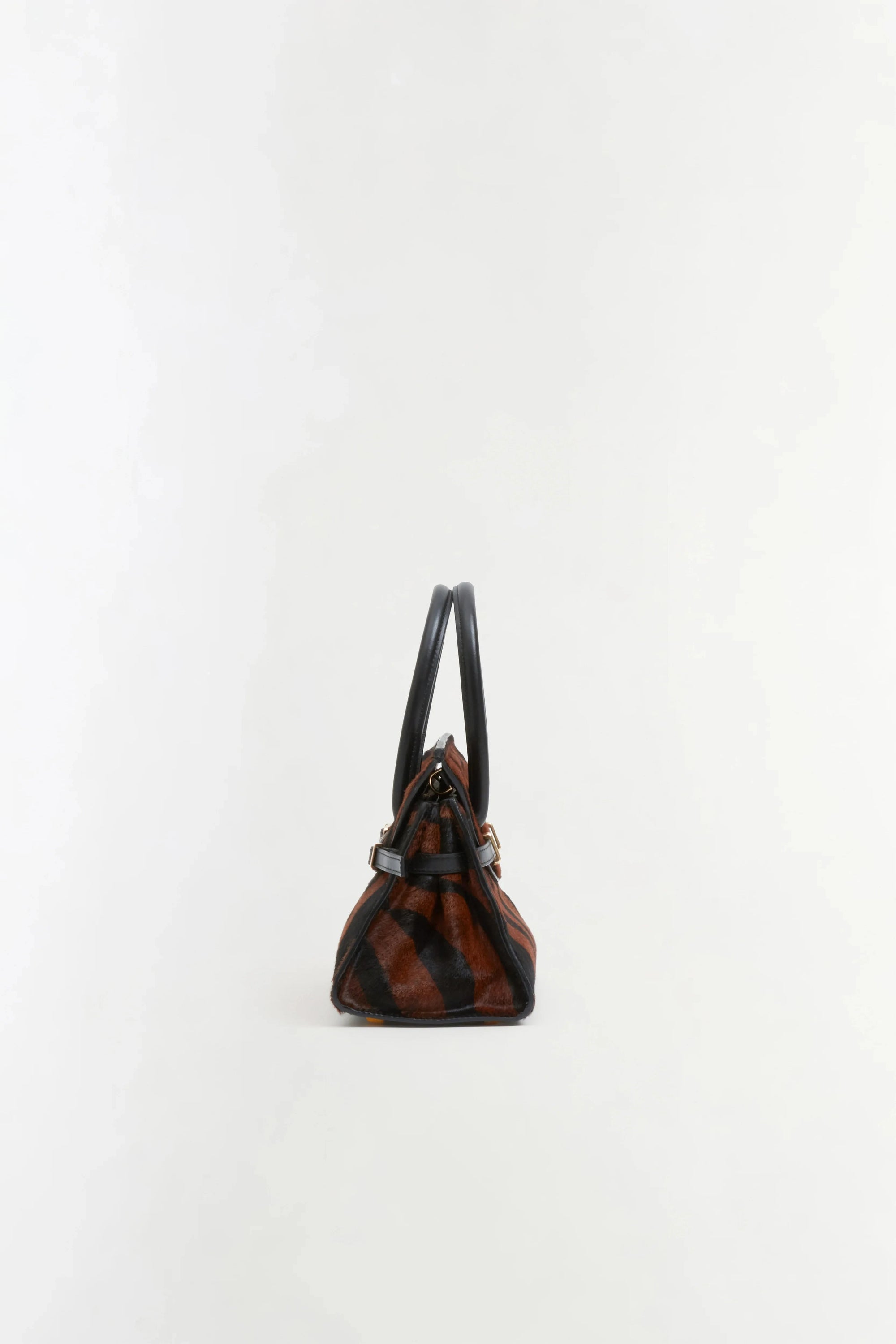 River Calf Hair Top Handle Bag Zebra Tote &amp; Satchel Simkhai 
