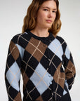Skylar Argyle Cardigan Sky Blue Combo