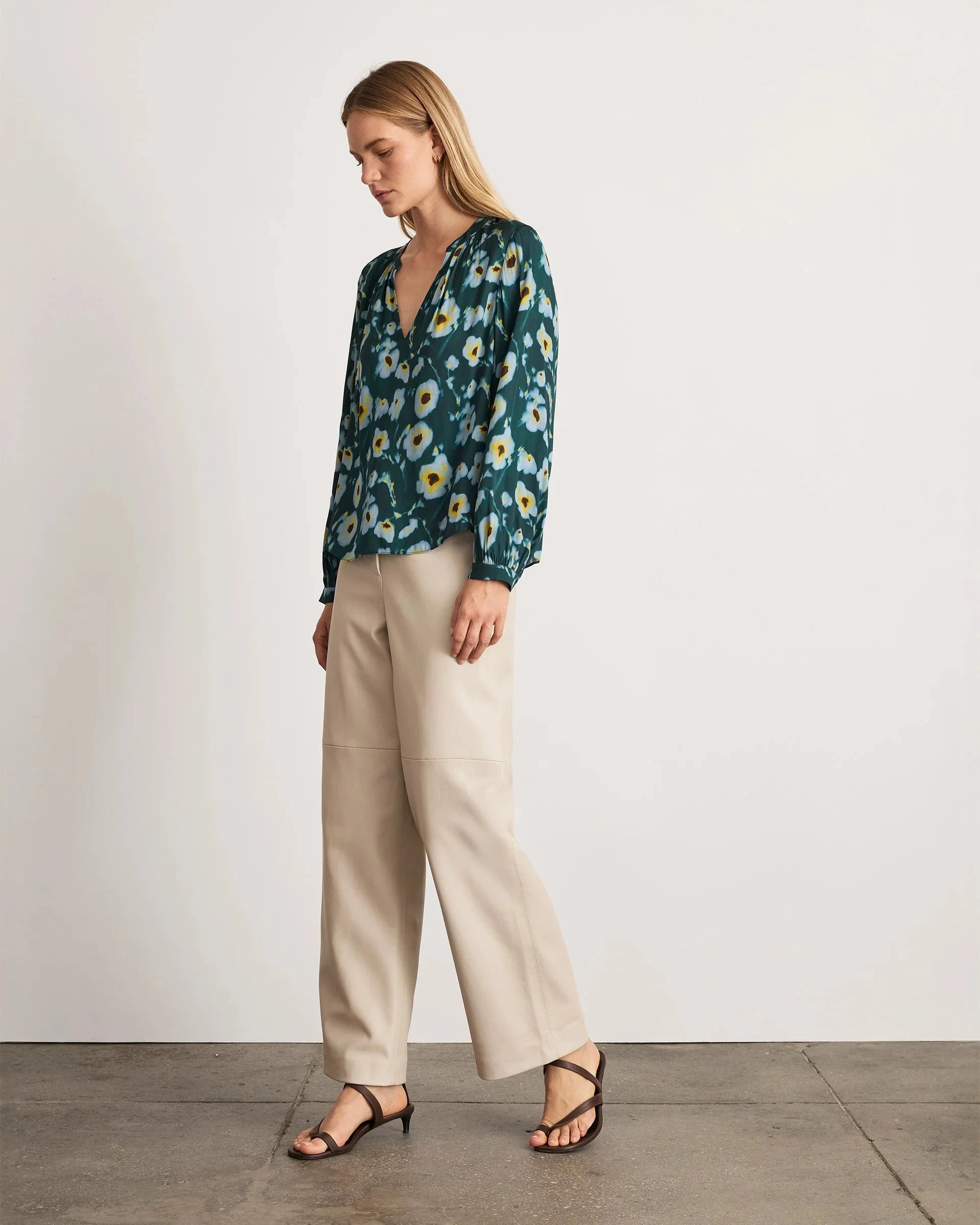 Sonia Top Emerald Multi Tops - Blouses Tanya Taylor 