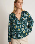 Sonia Top Emerald Multi Tops - Blouses Tanya Taylor 