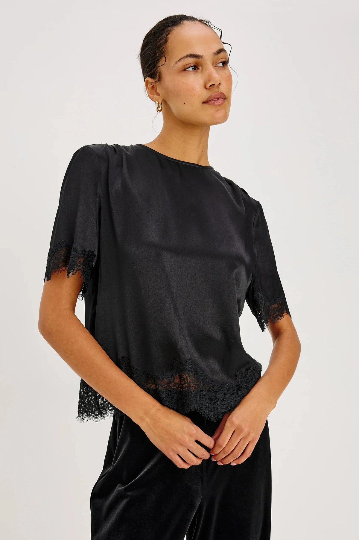 Sonora Top Black Tops - Blouses Rails 