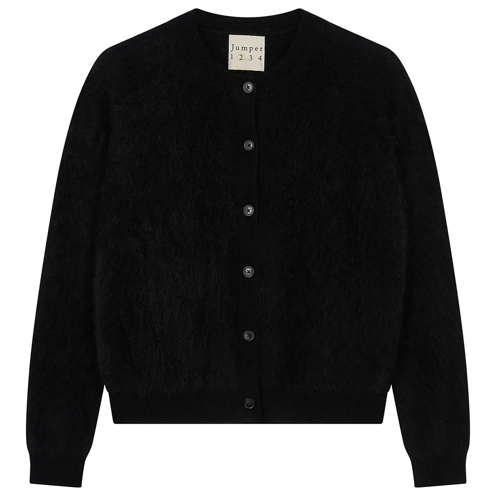 Brushed Cardigan Black