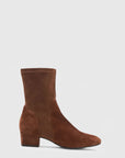 Stassi Ankle Boot Cognac Suede