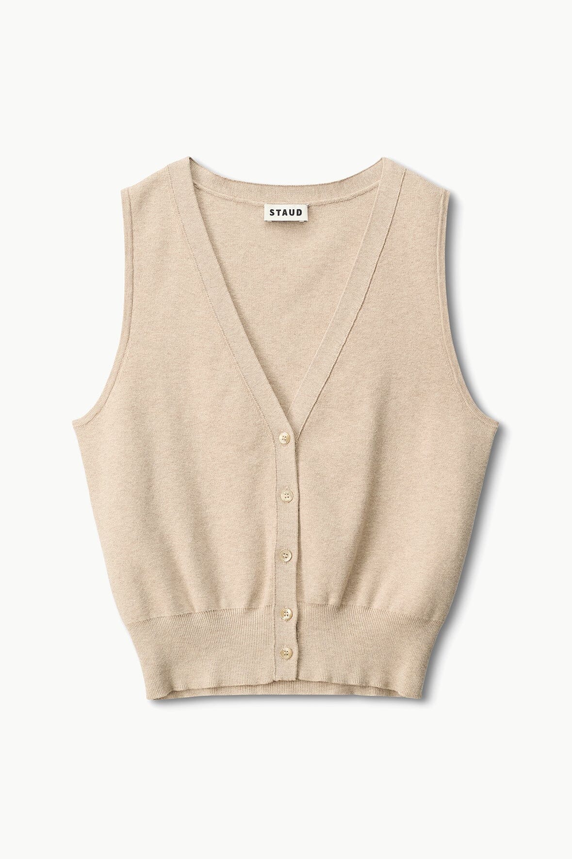 Ficus Sweater Vest Stone Sweater - Vest Staud 