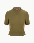 Sullivan Top Sergeant Green Tops - Blouses Staud 