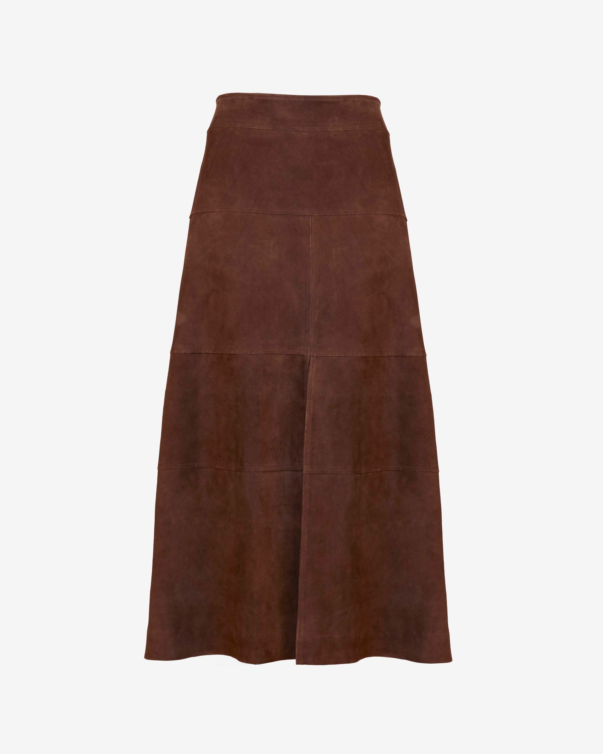 Suede Hudson Skirt Chocolate Skirts - Midi Tanya Taylor 