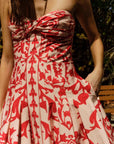 Ingrid Dress Faraway Print Poppy Dresses - Midi Cartolina 