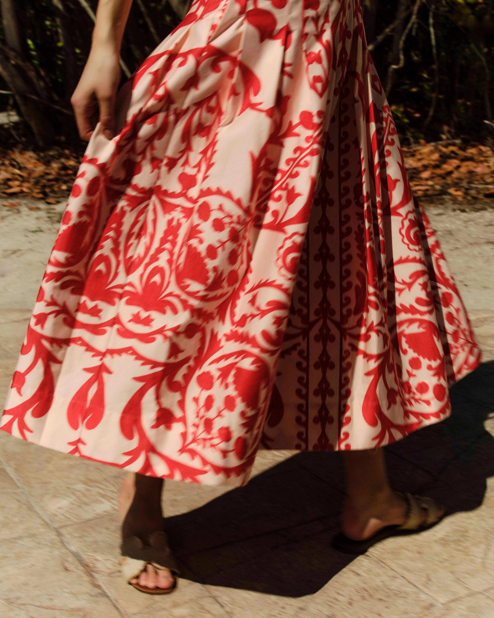 Ingrid Dress Faraway Print Poppy Dresses - Midi Cartolina 