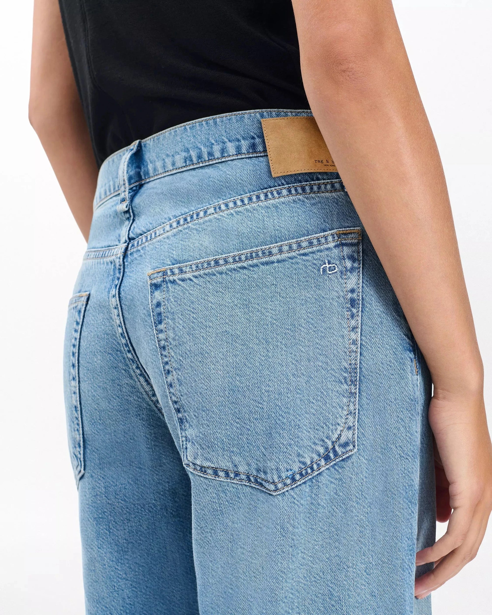 Saige Ankle Relaxed Straight Jean Ludlow Denim - Straight rag & bone 