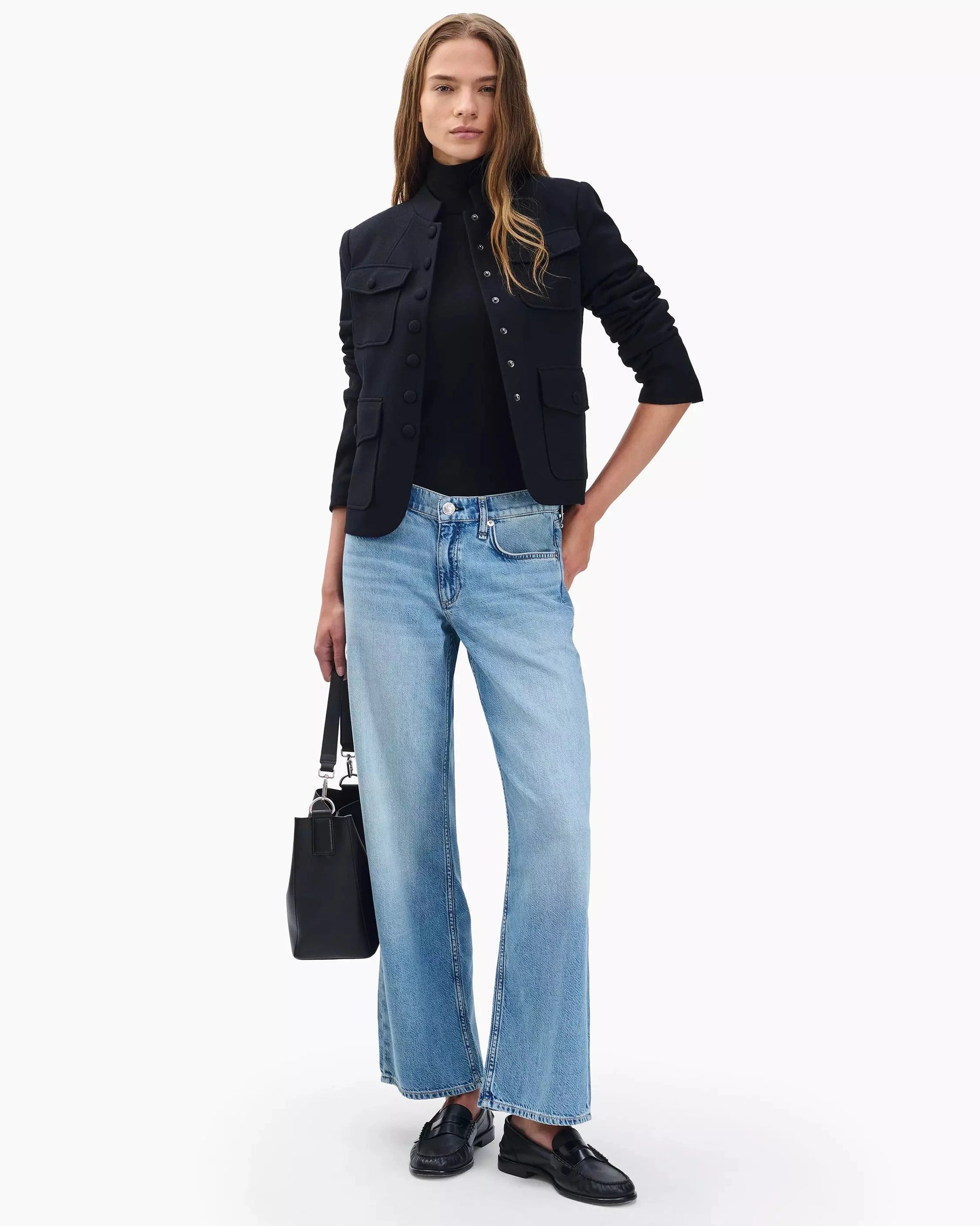 Saige Ankle Relaxed Straight Jean Ludlow Denim - Straight rag & bone 