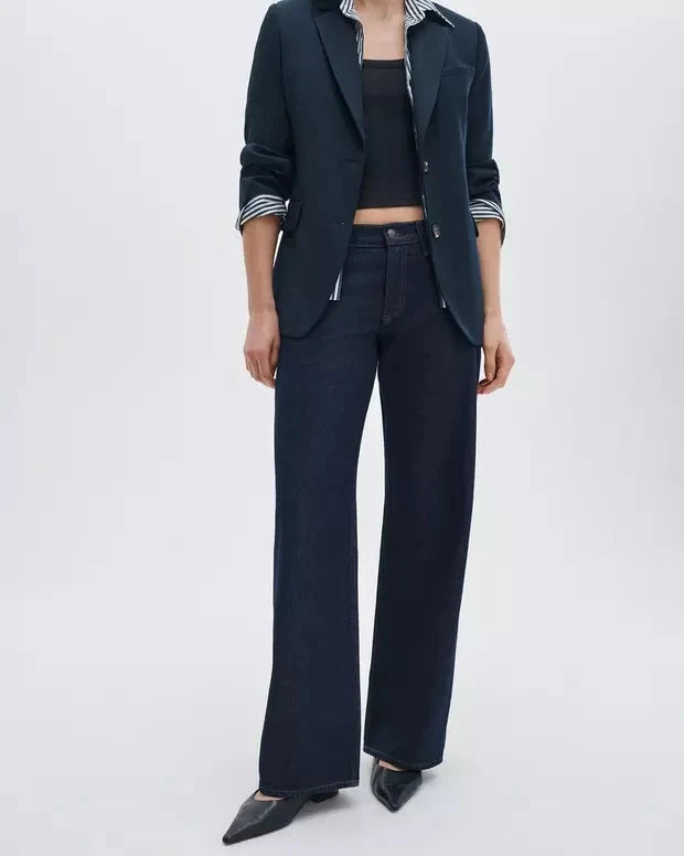 Saige Relaxed Straight Jean Twilight Rinse Denim - Straight rag & bone 