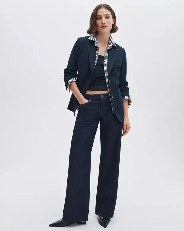 Saige Relaxed Straight Jean Twilight Rinse Denim - Straight rag & bone 