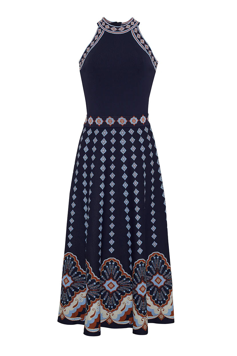 Sandrinna Dress Jules Navy Dresses - Midi Cara Cara 