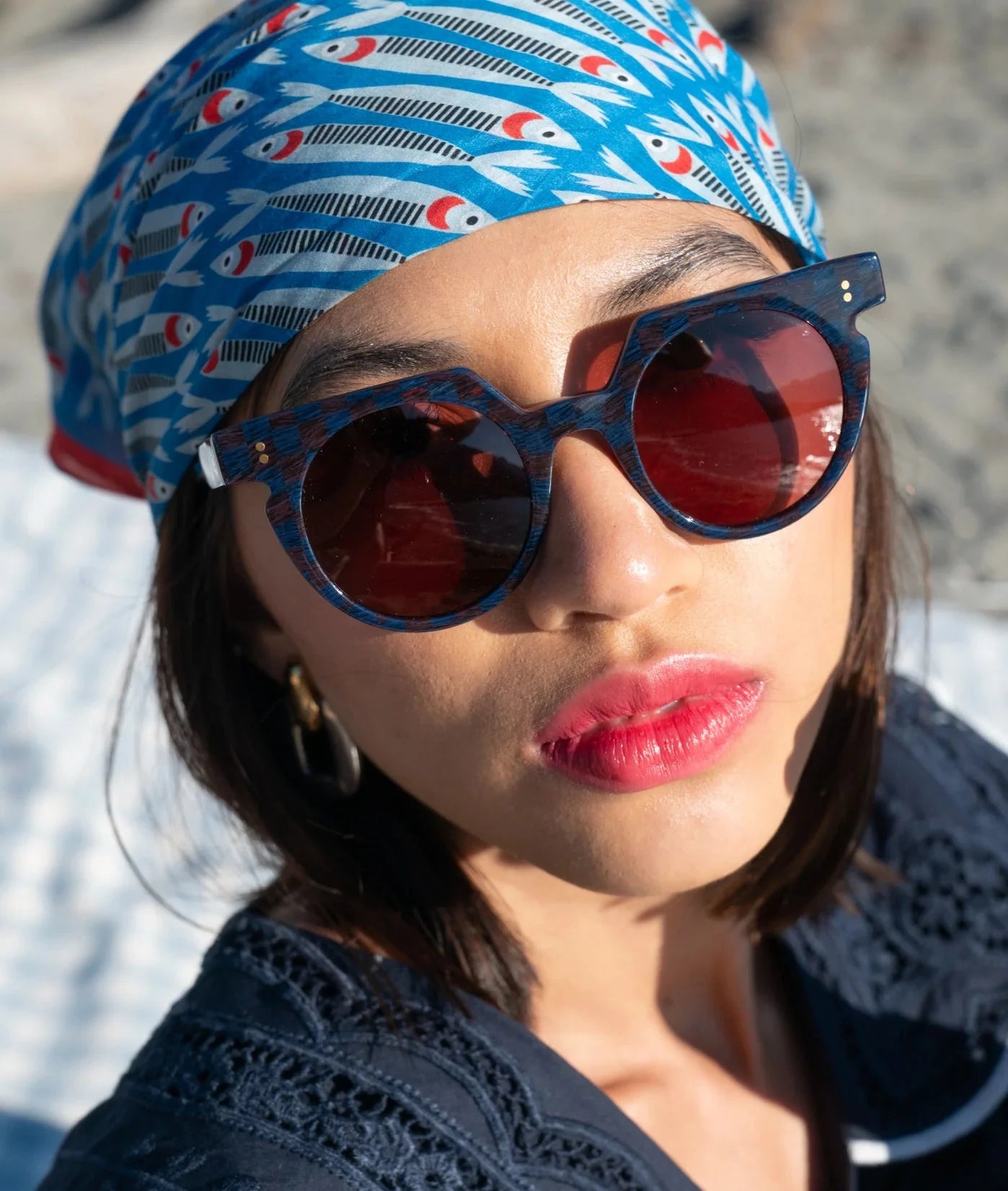Aster Check Mate Sunglasses Sardine 
