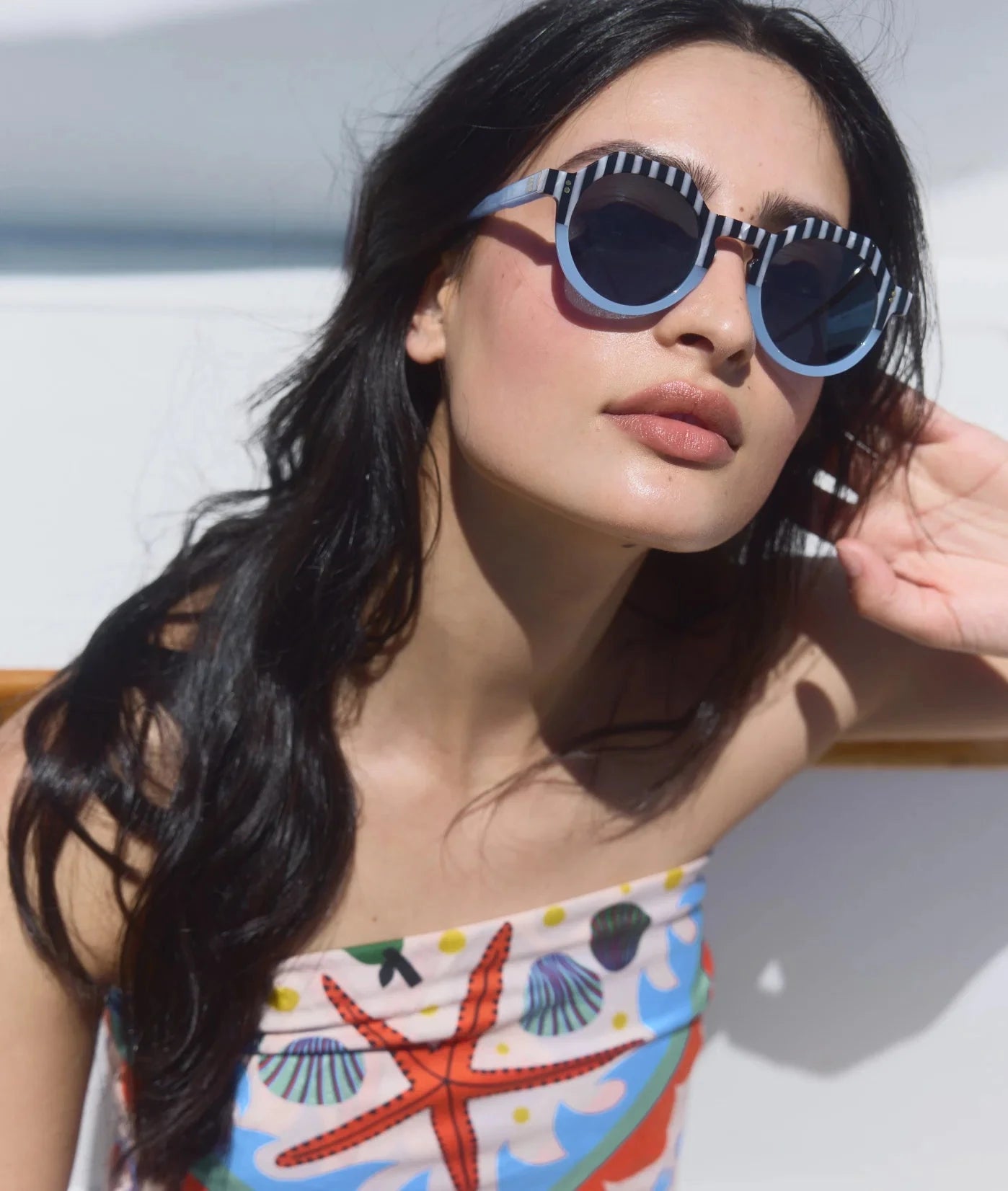 Georgie Pool Boy Blues Sunglasses Sardine 