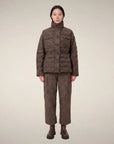 Women's Puffer Jacket Lottie Autumn Pied De Poule Outerwear - Longsleeve Save The Duck 