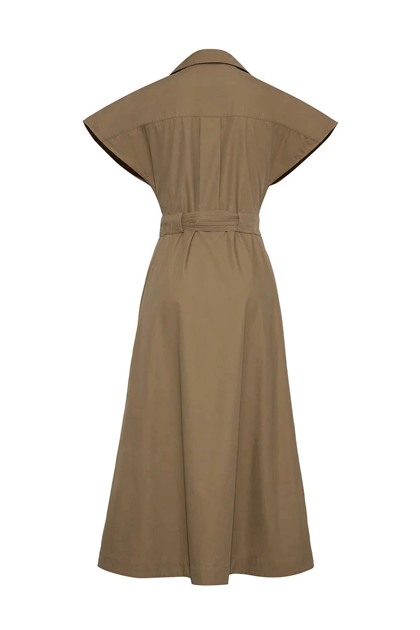 khaki dress Sawyer Dress Khaki – Peter Kate