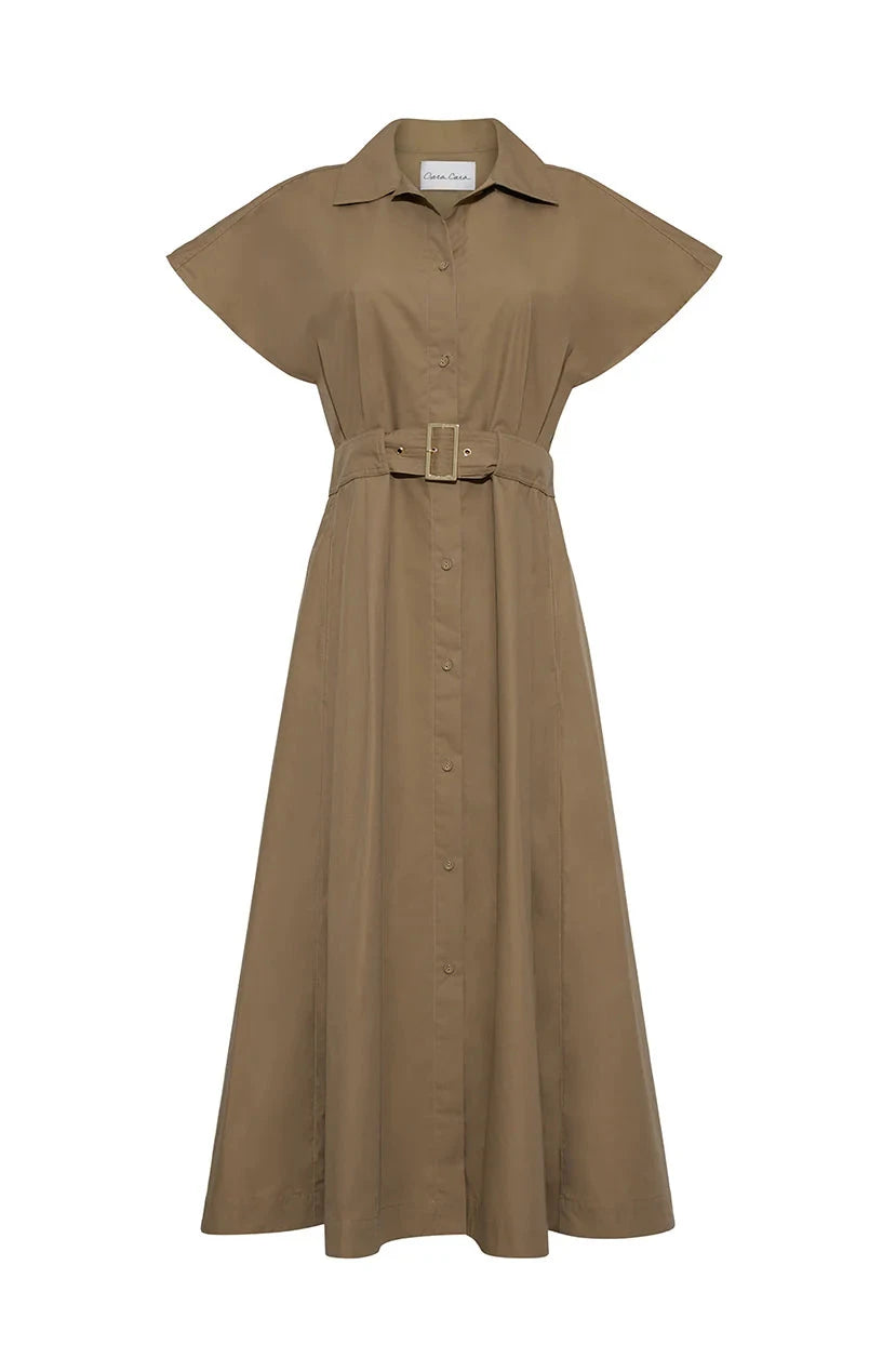 Sawyer Dress Khaki Dresses - Maxi Cara Cara 