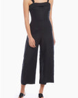 Paloma Tie Strap Linen Jumpsuit Black Dresses - Jumpsuits & Rompers Fifteen Twenty 