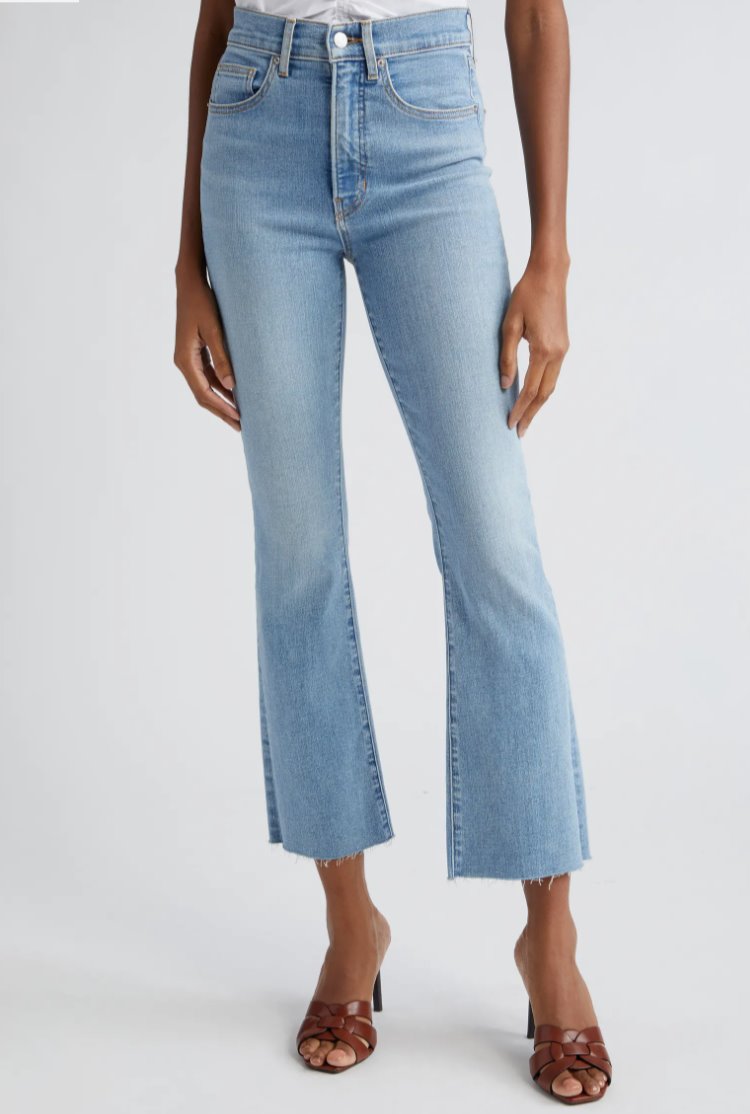 Carolina Ankle Skinny Flare Nova Denim - Cropped &amp; Ankle Veronica Beard 