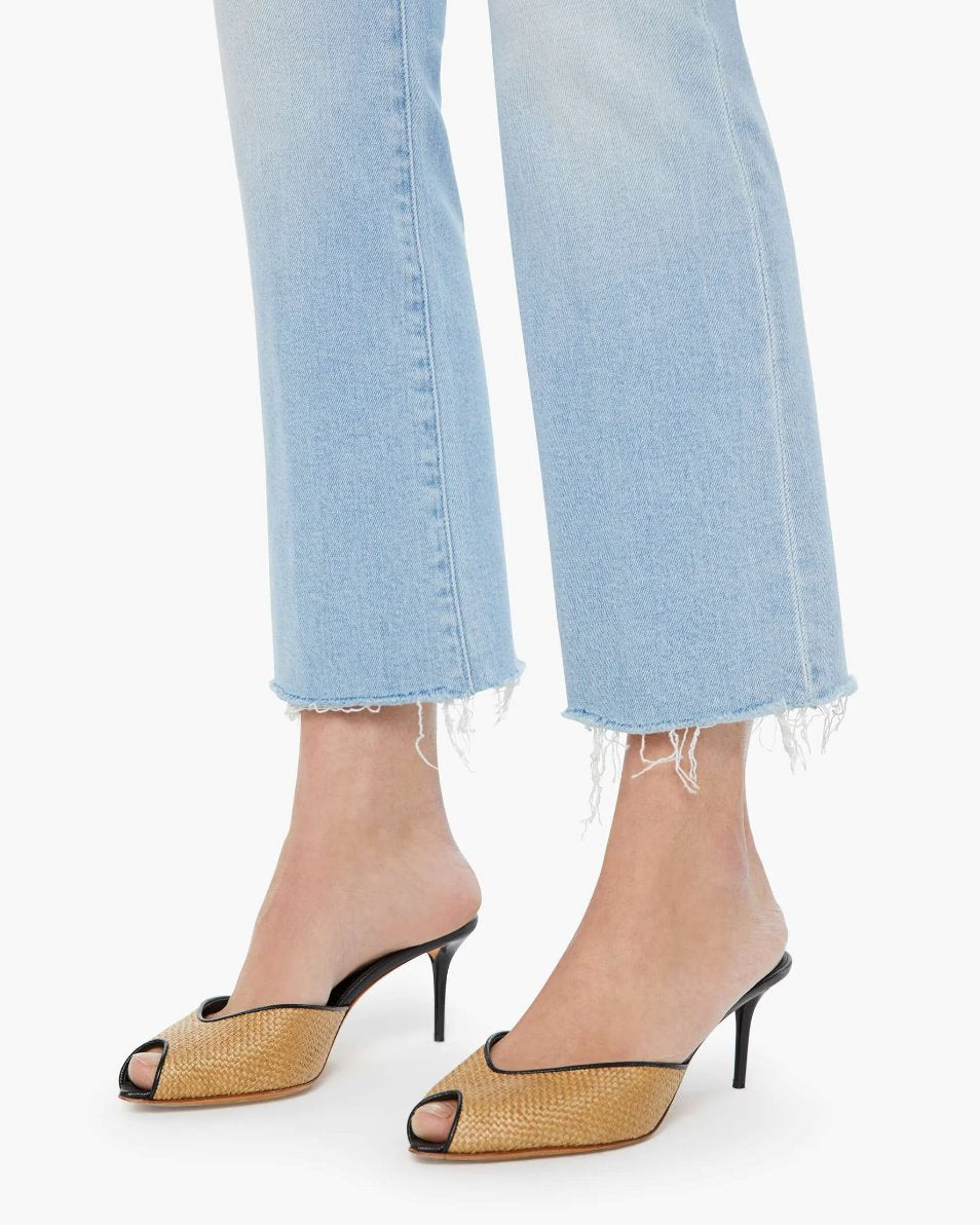 The Hustler Ankle Fray Lost Art Denim - Cropped & Ankle Mother 