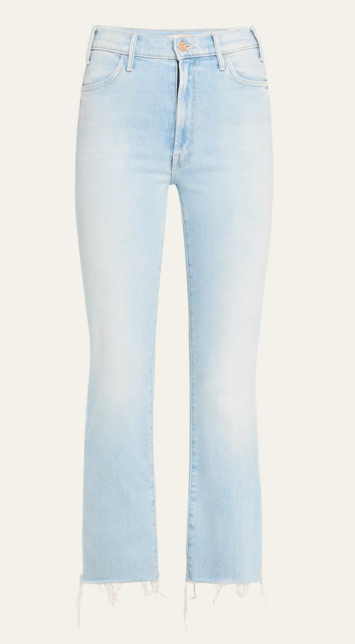 The Hustler Ankle Fray Lost Art Denim - Cropped &amp; Ankle Mother 