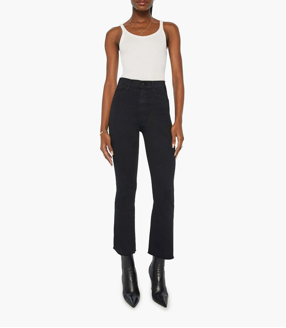 The Hustler Ankle Fray Not Guilty Denim - Cropped & Ankle Mother 