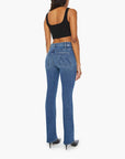 The Patch Pocket Insider Sneak Caving In Denim - Flare & Wide Leg Mother 