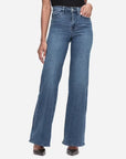 Le Slim Palazzo Temple Denim - Flare & Wide Leg Frame 