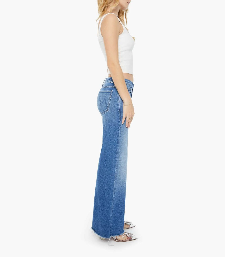 Lil Roller Fray Work Hard Play Hard Denim - Flare & Wide Leg Mother 