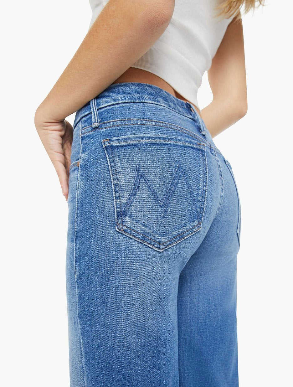 Lil Roller Fray Work Hard Play Hard Denim - Flare & Wide Leg Mother 