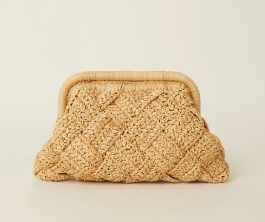 Gigi Framed Clutch Natural Clutch BTB Los Angeles 