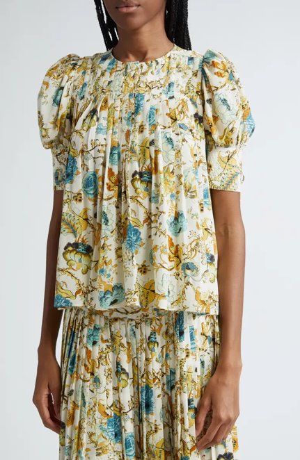 Marion Blouse Flora Tops - Blouses Ulla Johnson 