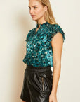 Kaz Emerald Burnout Top Tops - Blouses Caballero 