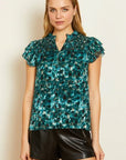 Kaz Emerald Burnout Top Tops - Blouses Caballero 