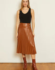 Hendrix Skirt In Tobacco Skirts - Midi Caballero 