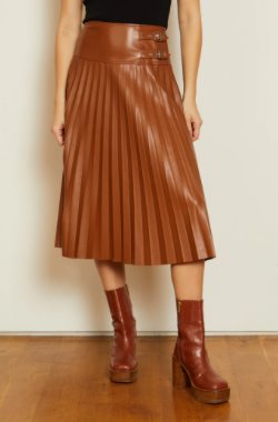 Hendrix Skirt In Tobacco Skirts - Midi Caballero 