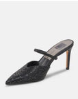 Kanika Crystal Black Metallic Fabric Pumps - High Dolce Vita 