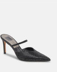 Kanika Crystal Black Metallic Fabric Pumps - High Dolce Vita 