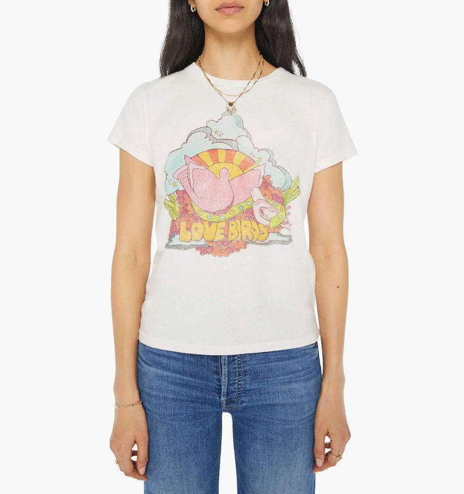 The Boxy Goodie Goodie Love Birds Tops - Tees Mother 